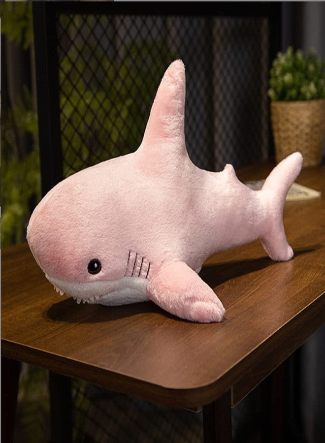 OPHRBU Shark Stuffed Animal Plush,Soft Pink Shark Stuffed Animal,Plush Large Shark Toys for Home Decoration Kids Gift (Pink,24 inches) - Image 2